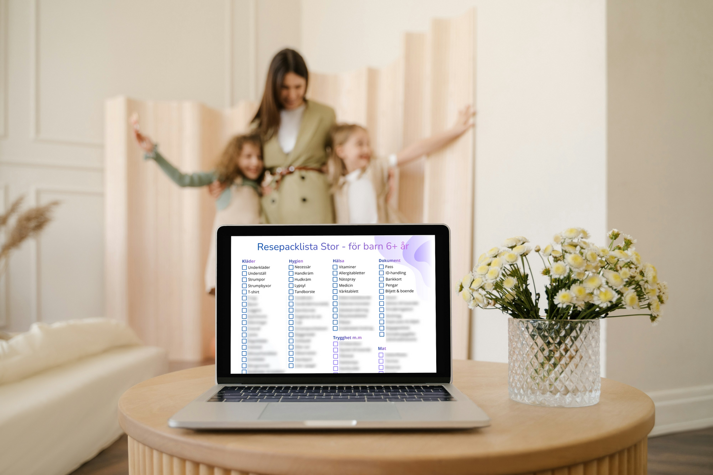 Packa smart – 4 PDF packlistor för hela familjen