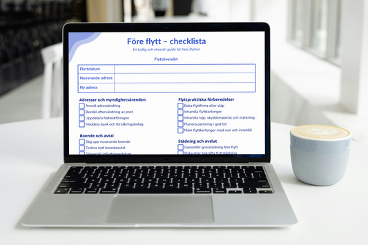 Flyttchecklista – komplett checklista för flytt