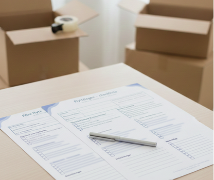 Flyttchecklista – komplett checklista för flytt