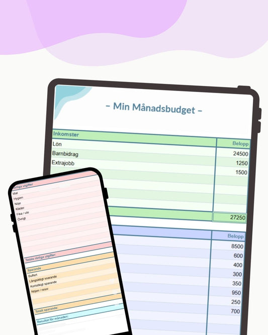 Min Månadsbudget – få koll på din ekonomi