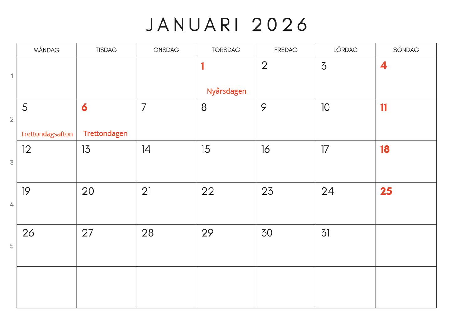 Kalender Original 2026
